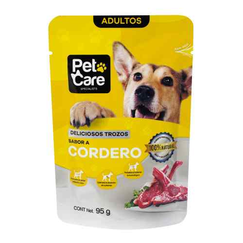 Pet Care Pouches Perro Sabor Cordero 95g image number null