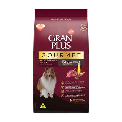 Gran Plus Gourmet Perro Mediano Y Grande Sabor Cordero & Arroz 3KG image number null