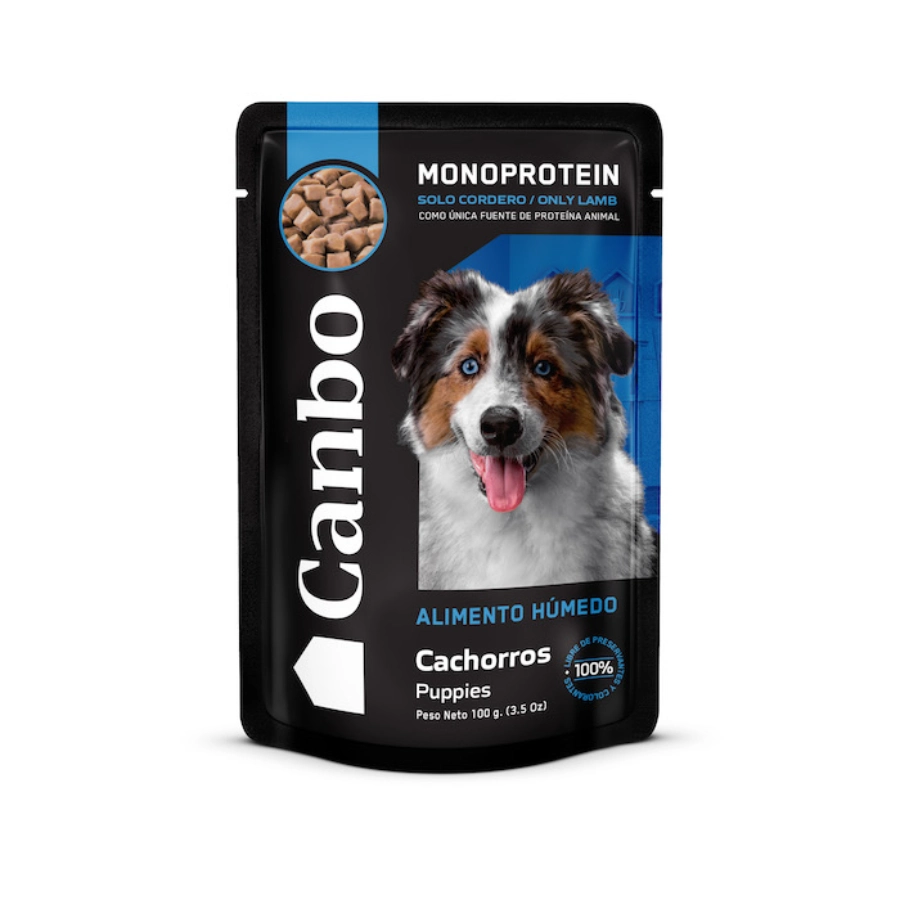 Canbo Perro Cachorro Cordero Pouch 100 g, , large image number null