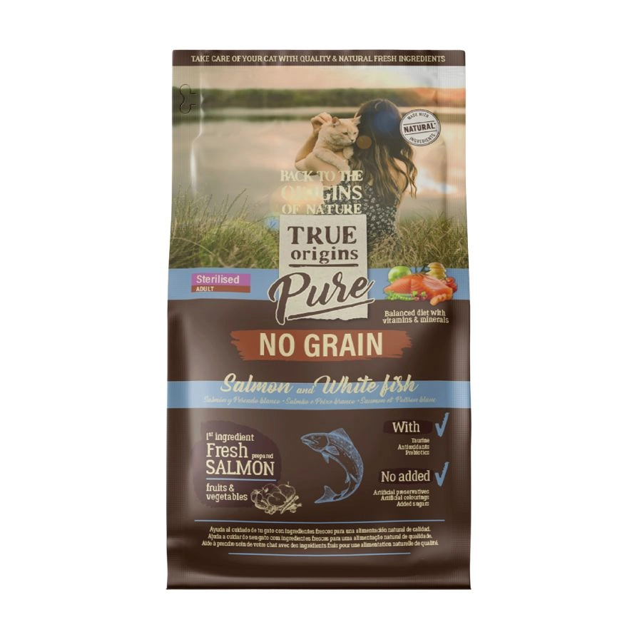 True Origins Pure Cat Adult Sterilized Salmon Grain free, , large image number null
