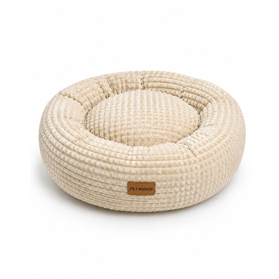 Cama Pet Mood Donut Beige Talla M