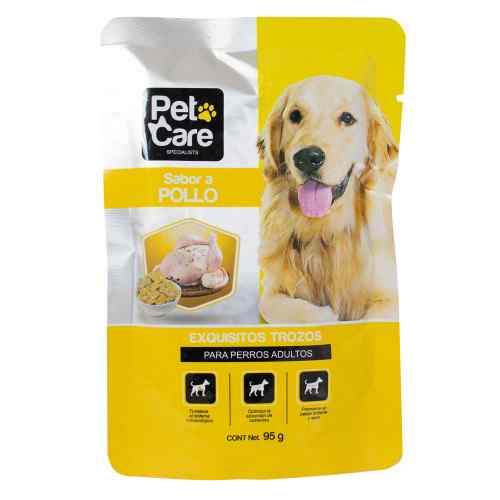 Pet Care Pouches Perro Sabor Pollo 95gr image number null