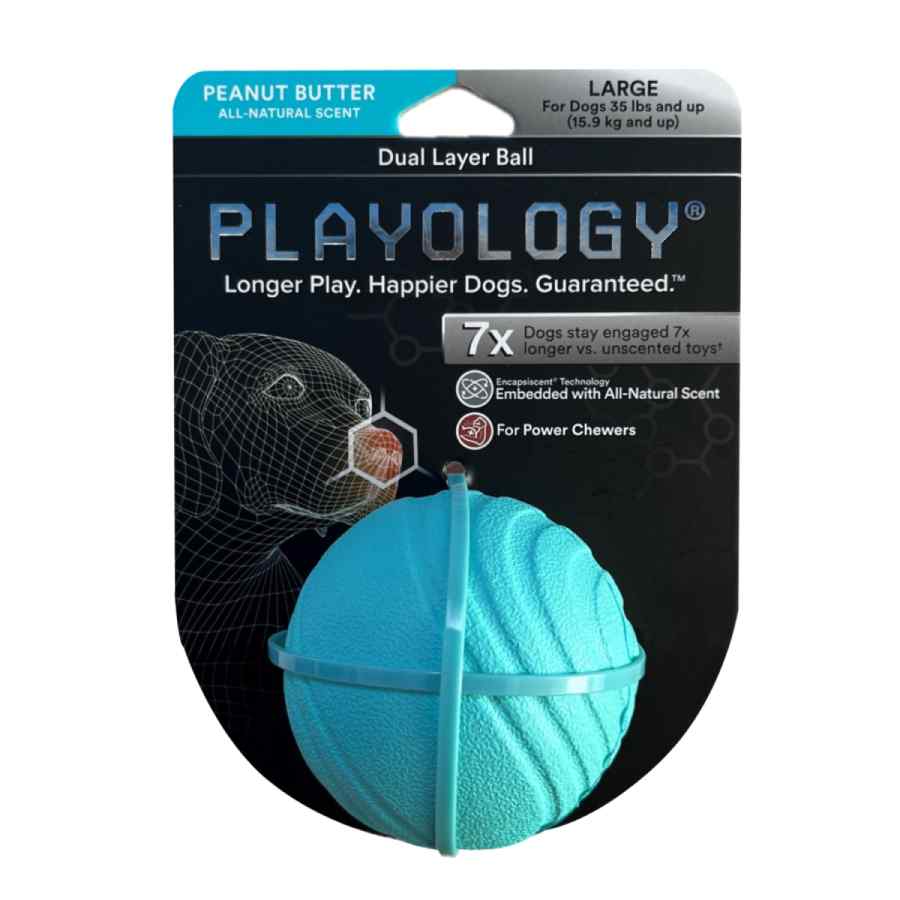 Playology Dual Layer Ball Peanut Butter L