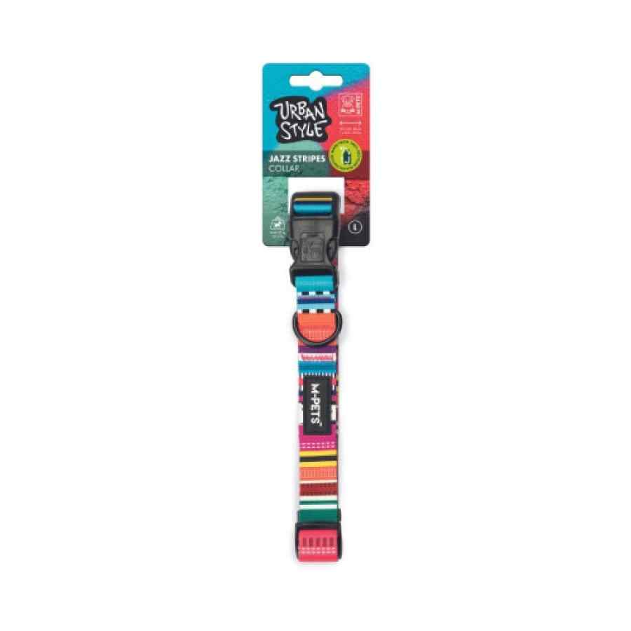 Mpets Collar Jazz Stripes L, , large image number null