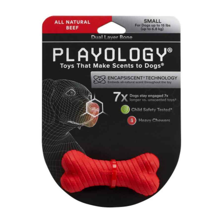 Playology Dual Layer Bone - Hueso De Doble Capa Sabor Carne De Res