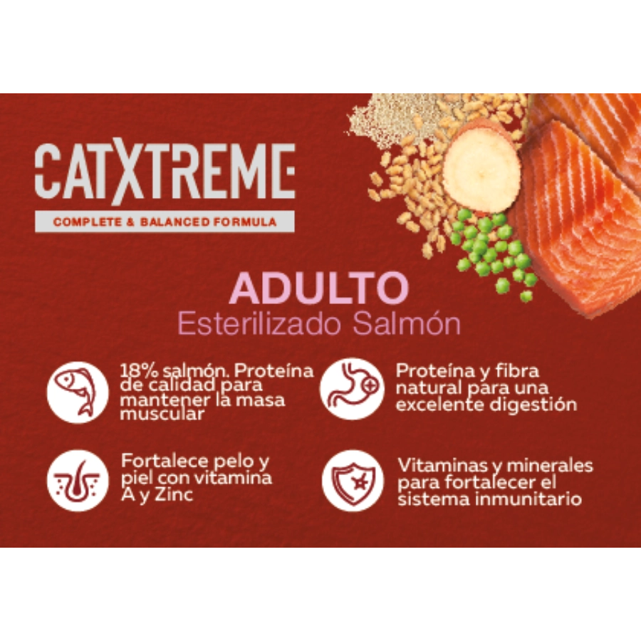 Catxtreme Adulto Esterilizado Salm&oacute;n 2.5 Kg, , large image number null
