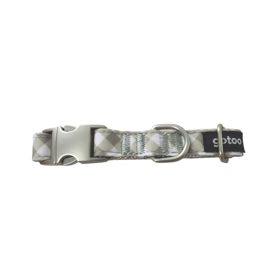 Gotoo! Collar Trendy Gris Vichy, , large image number null