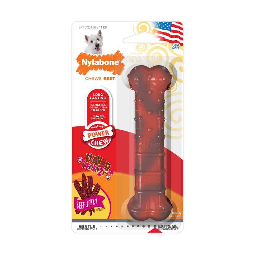 Nylabone Power Chew Huesto Texturizado Sabor Res, , large image number null