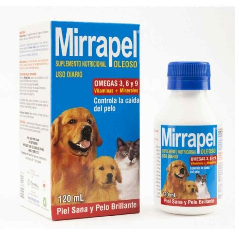 Mirrapel Oleoso para Perros y Gatos 120ml Pelaje brilloso y piel sana Omegas, , large image number null