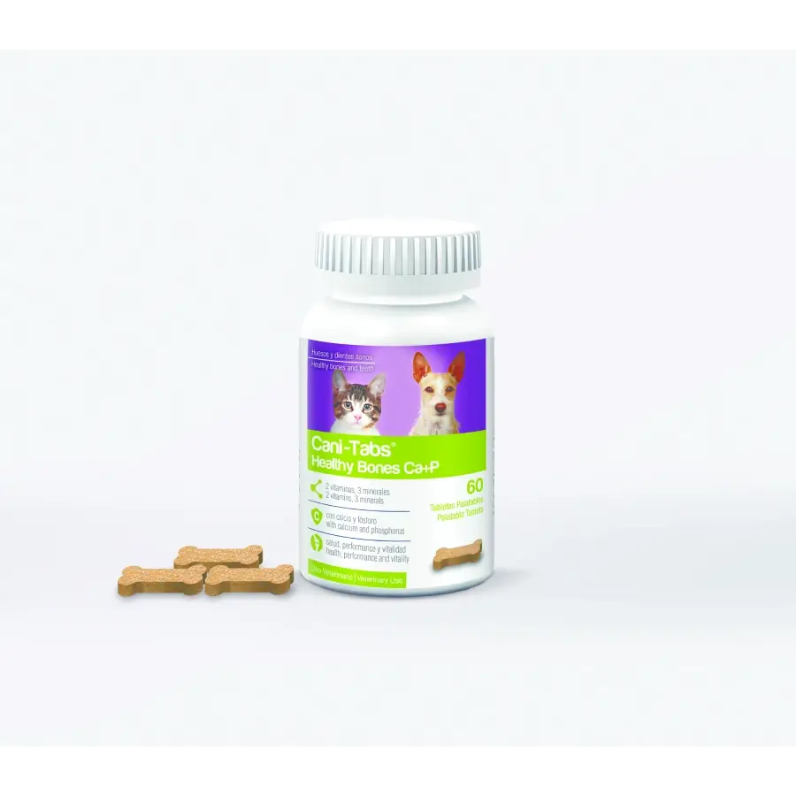 Cani-Tabs Healthy Bones Ca+P (60 Tabletas)