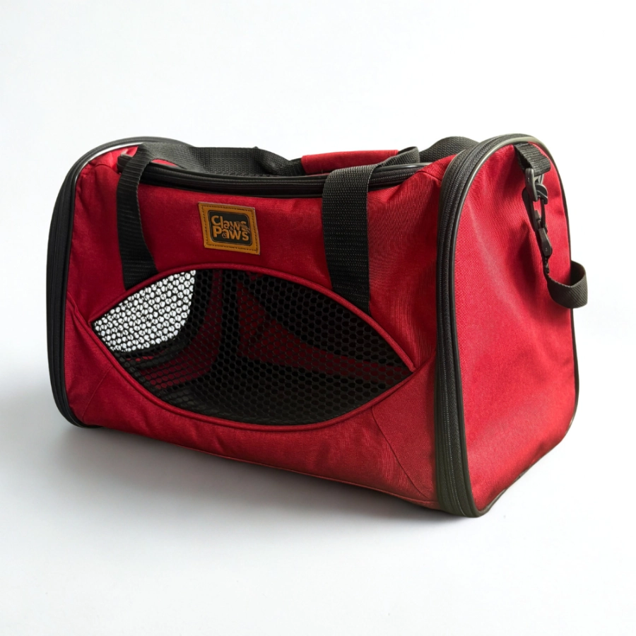 Claws & Paws Transportador Travel Rojo/Negro, , large image number null