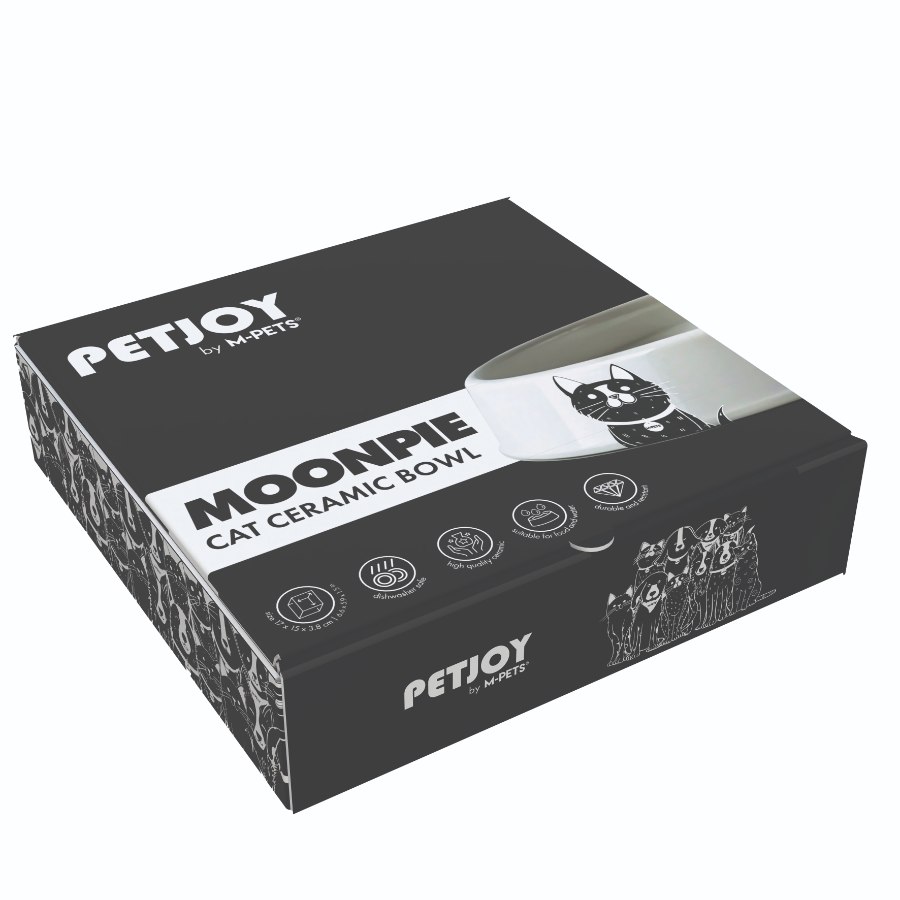 Petjoy Bowl Moonpie Monochrome 400 Ml, , large image number null