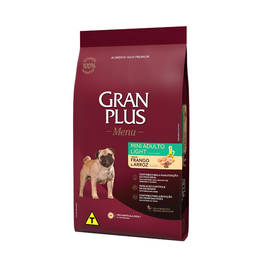 Gran Plus Menu Perro Adulto Mini Light Sabor Pollo & Arroz 10,1 Kg, , large image number null