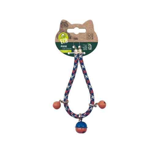 Pixie Cat Eco Collar Gato Azul Y Naranja, , large image number null