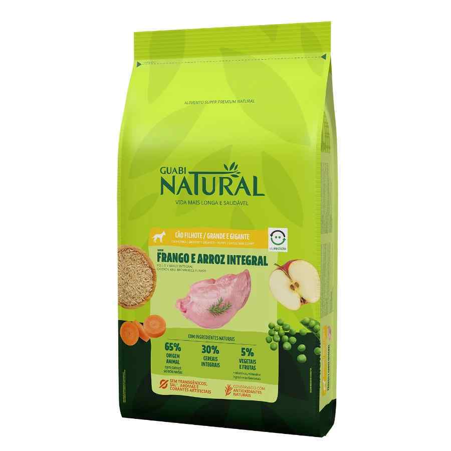 Guabi natural perro filhote porte grande e gigante sabor frango e arroz integral 12kg, , large image number null