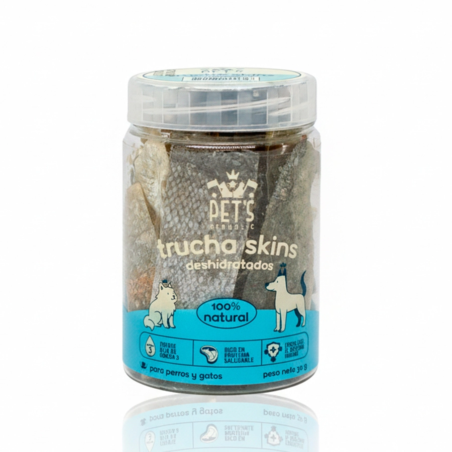 Pet's Republic Trucha Skins Piel De Trucha Deshidratada 30 Gr
