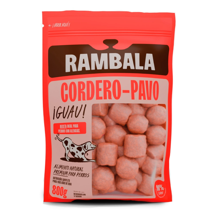 Rambala Congelado Cordero Y Pavo 800 g