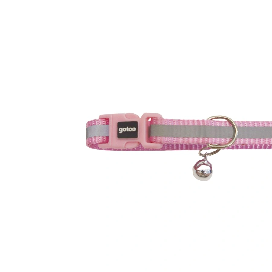 Gotoo! Collar Premium Reflectante Para Gato Rosado 1*20-30Cm, , large image number null