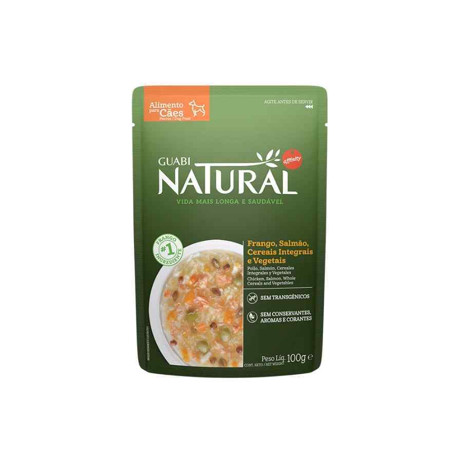 Guabi natural sache perro sabor frango, salmão, cereais integrais e vegetais 100g, , large image number null