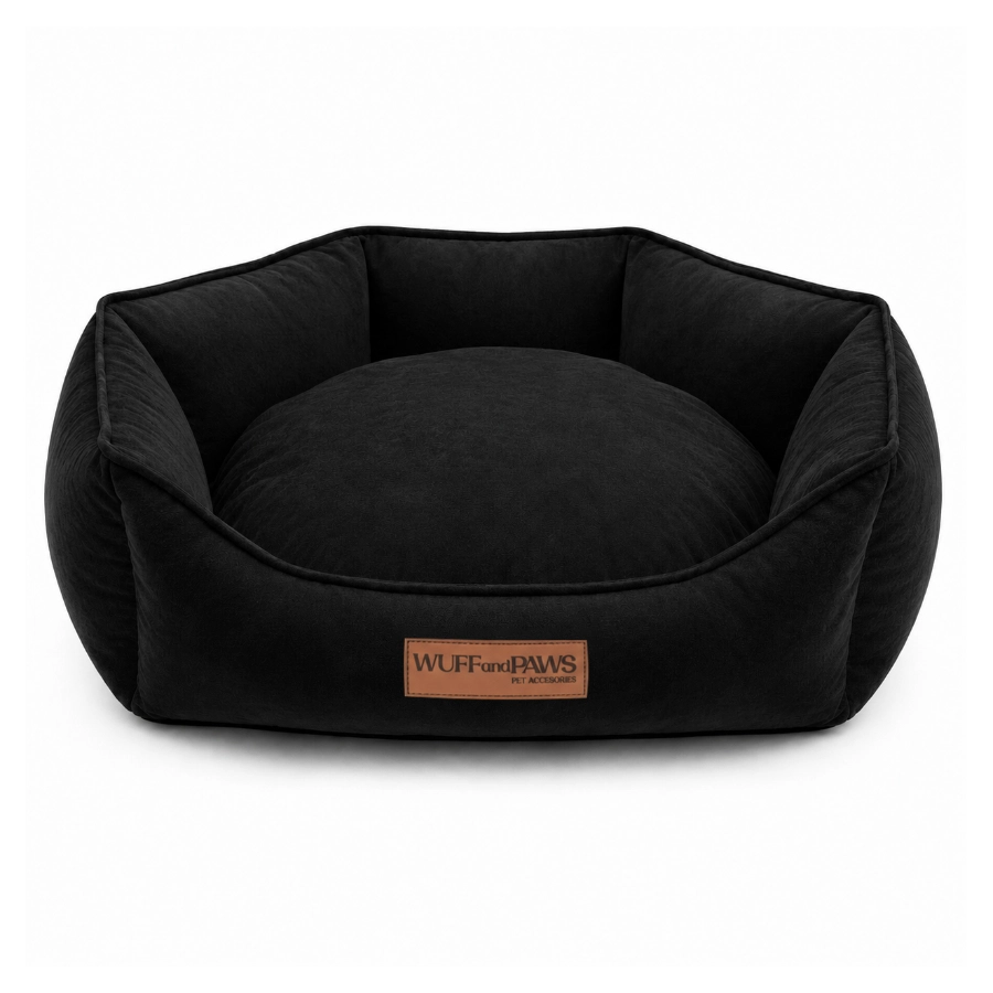 Cama Wuff And Paws Velour Dreams Negro, , large image number null