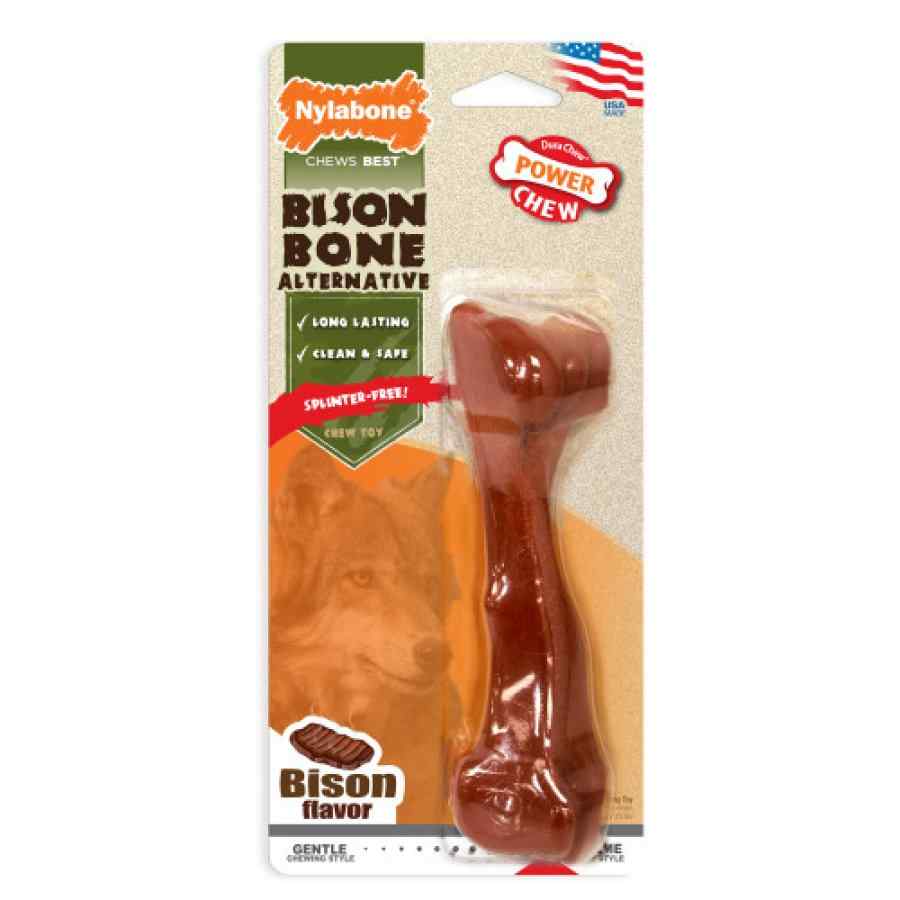 Nylabone Hueso De Bisonte Masticable, Sabor Bisonte L, , large image number null