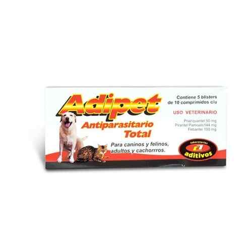 Doralben Antiparasitario Adipet - 1 blister x 10 tabletas