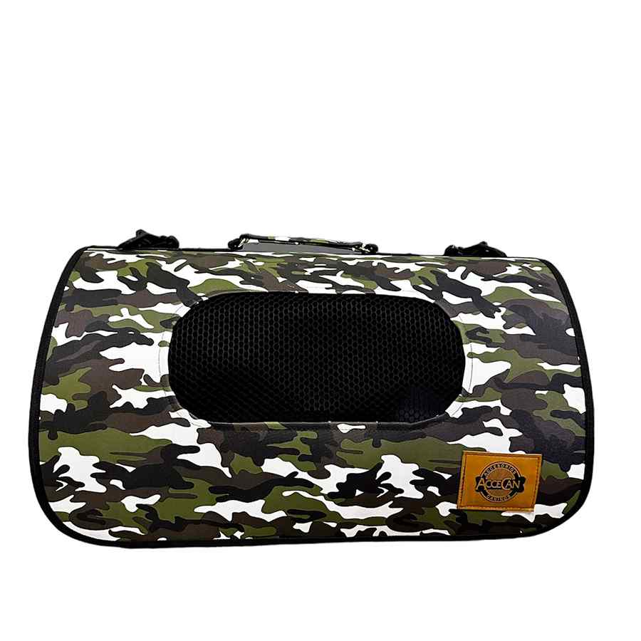 Accecan Transportador De Cuerina Militar, , large image number null