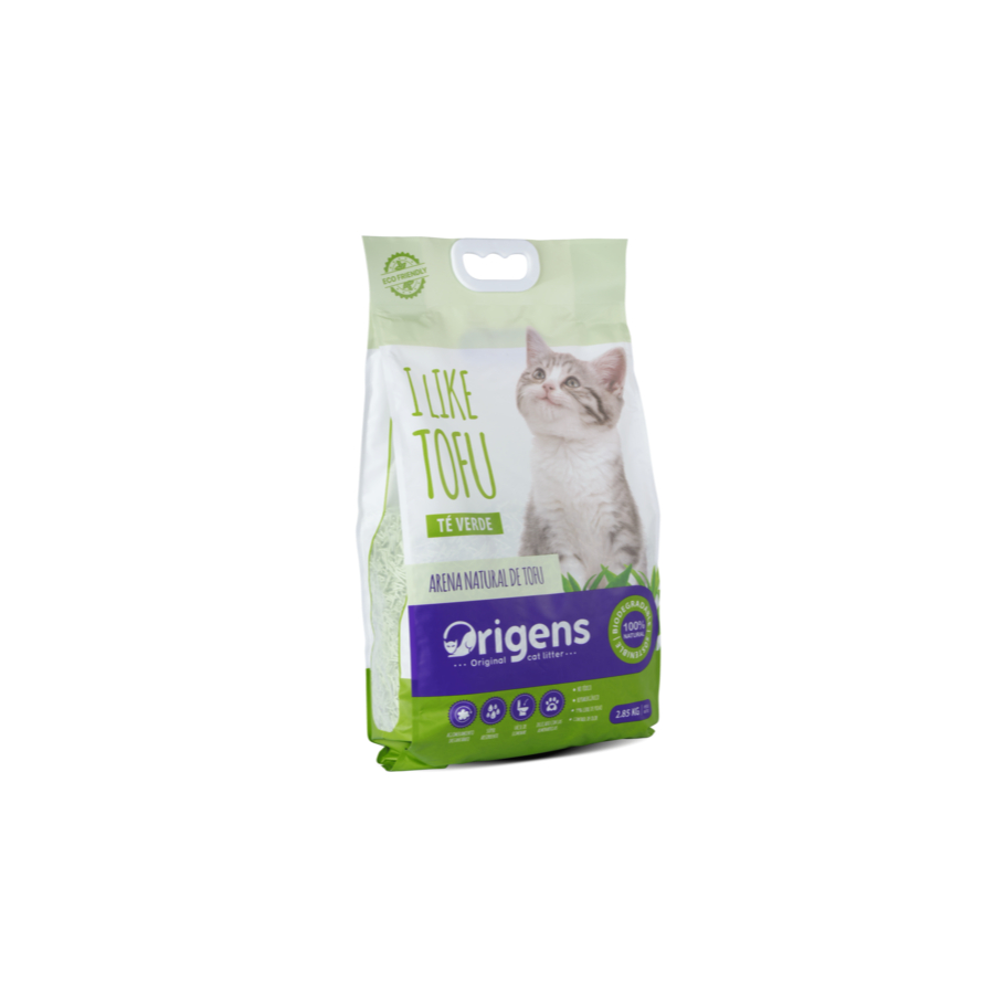 Origens arena orgánica de tofu con aroma de te verde 2.85 kg, , large image number null