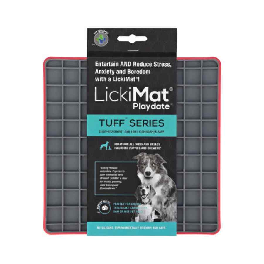 Lickimat Tuff Playdate Red Dog Plato Anti Ansiedad, , large image number null