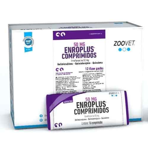Zoovet Enroplus 50 Mg /Antibiotico - (C: Caja - V:Blister) image number null