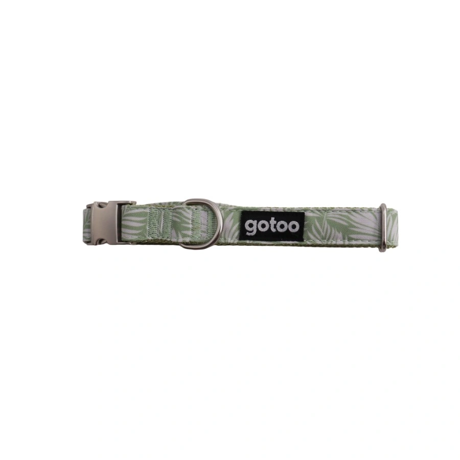 Gotoo! Collar Trendy Caqui Con Hojas, , large image number null