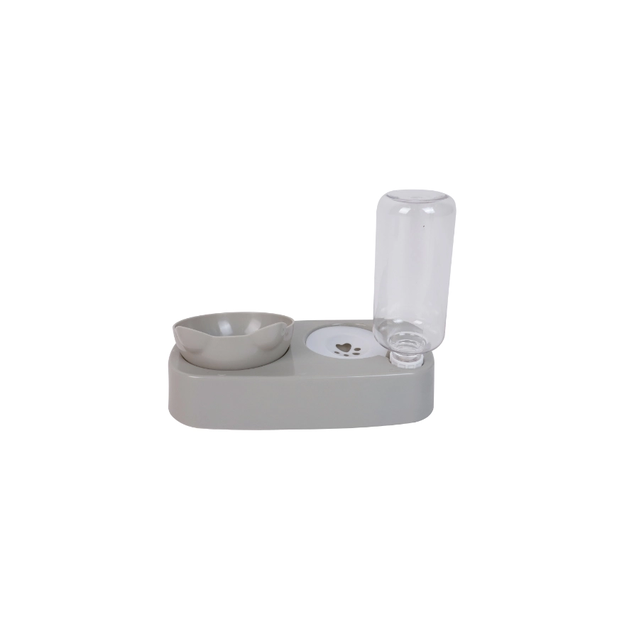 Dispensador Y Comedero Gris Leeby 500 Ml, , large image number null