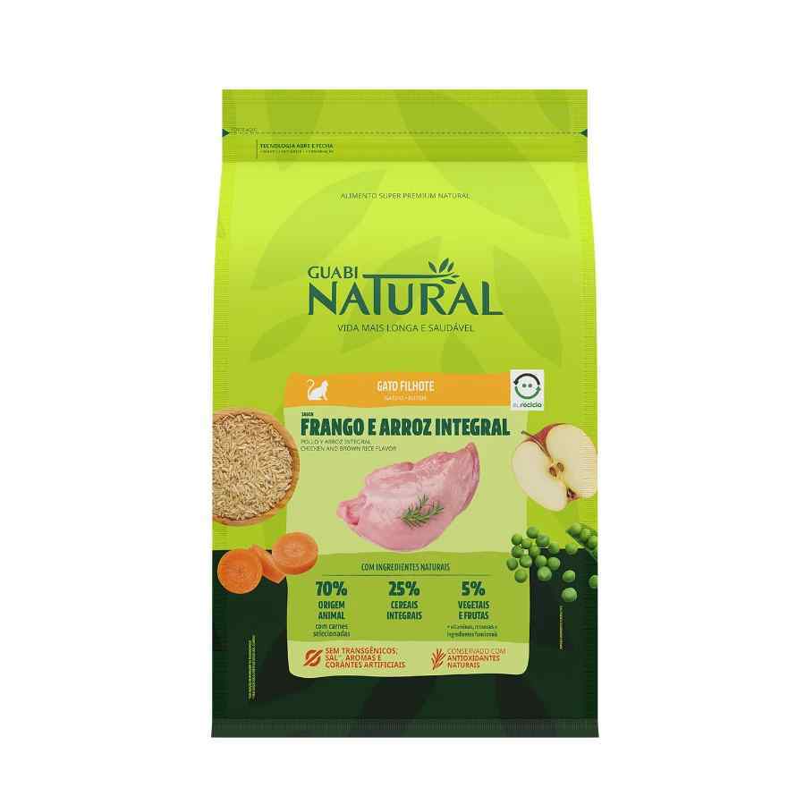 Guabi natural gato filhote sabor frango e arroz integral 1,5kg, , large image number null