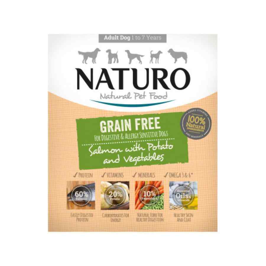 Naturo Salmon Con Papa Y Vegetales - Libre De Granos Para Perros Adulto 400gr image number null