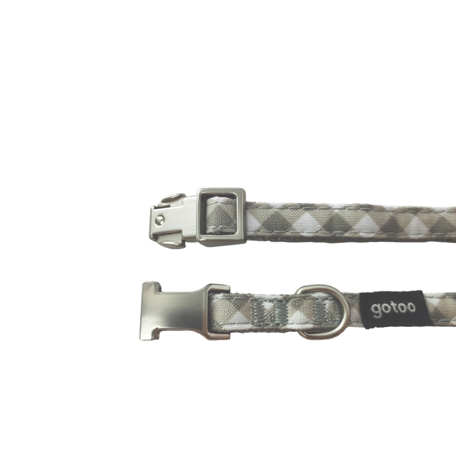 Collar Con Estampado Vichy Para Perros, , large image number null