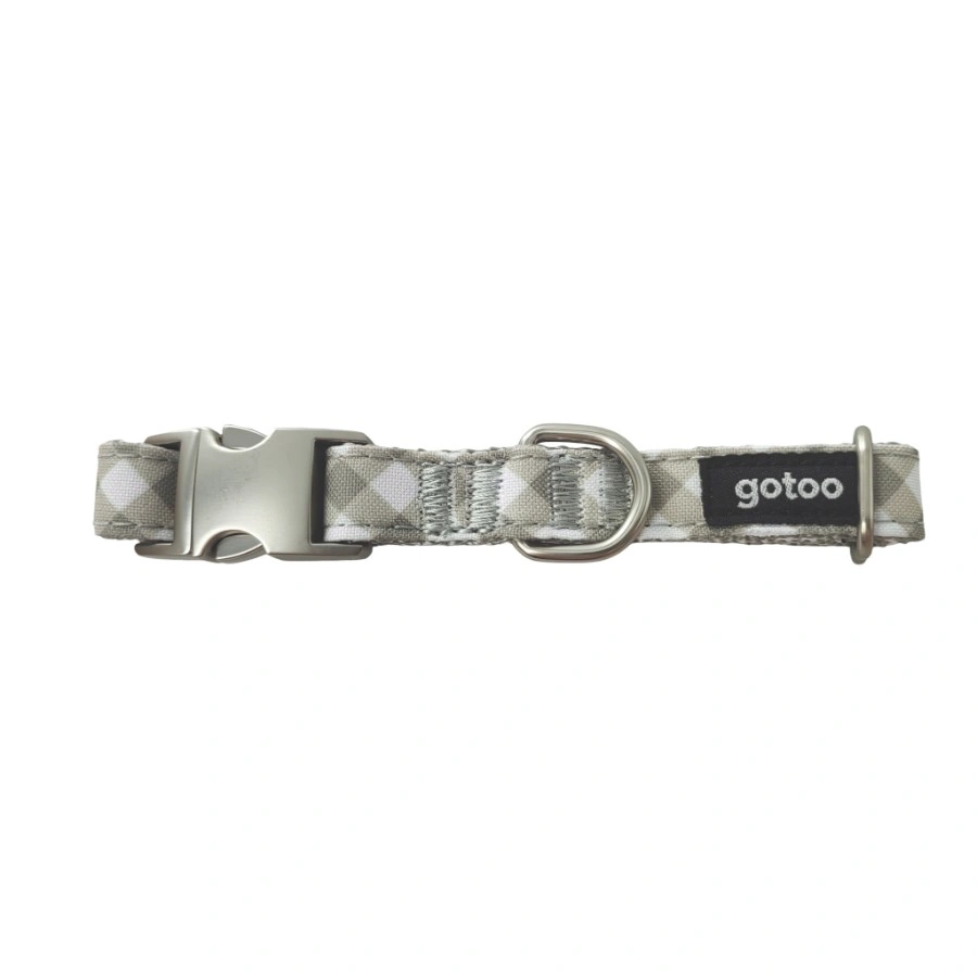 Gotoo! Collar Trendy Gris Vichy, , large image number null