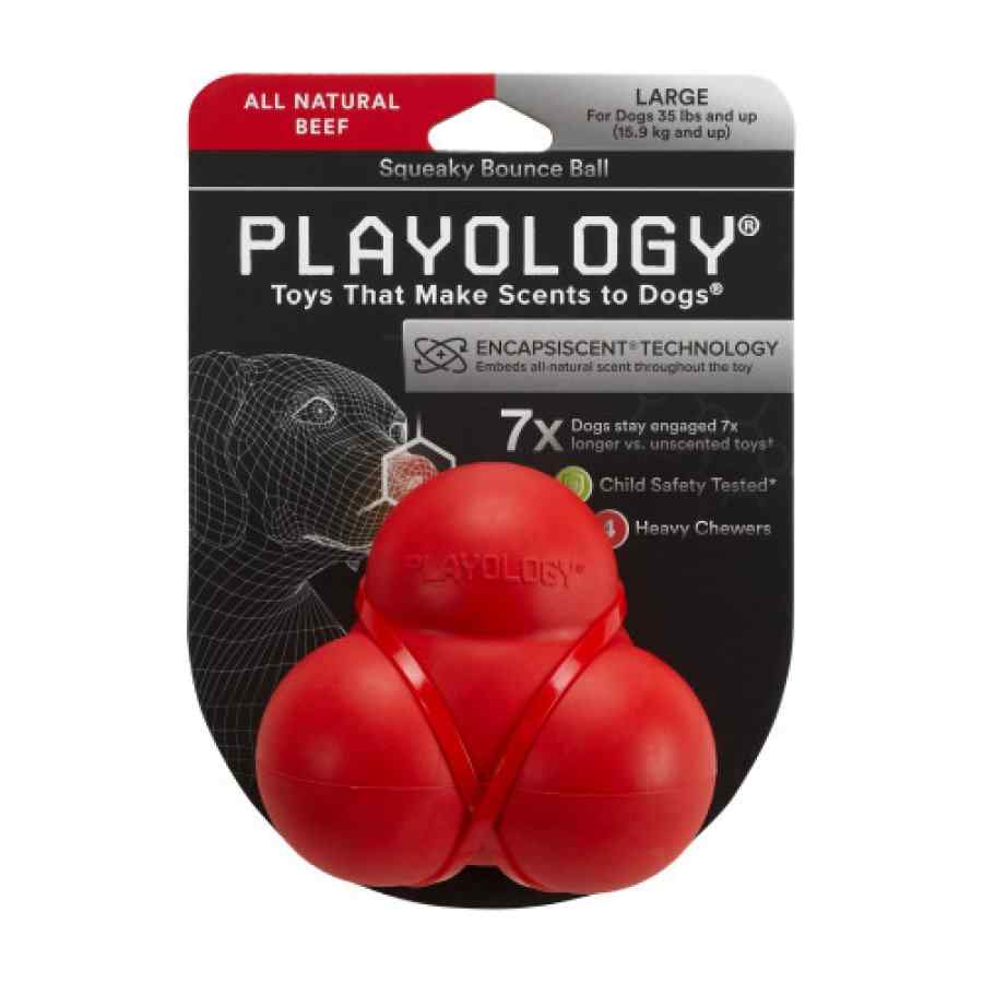 Playology Squeaky Bounce - Pelota Sabor Carne De Res L