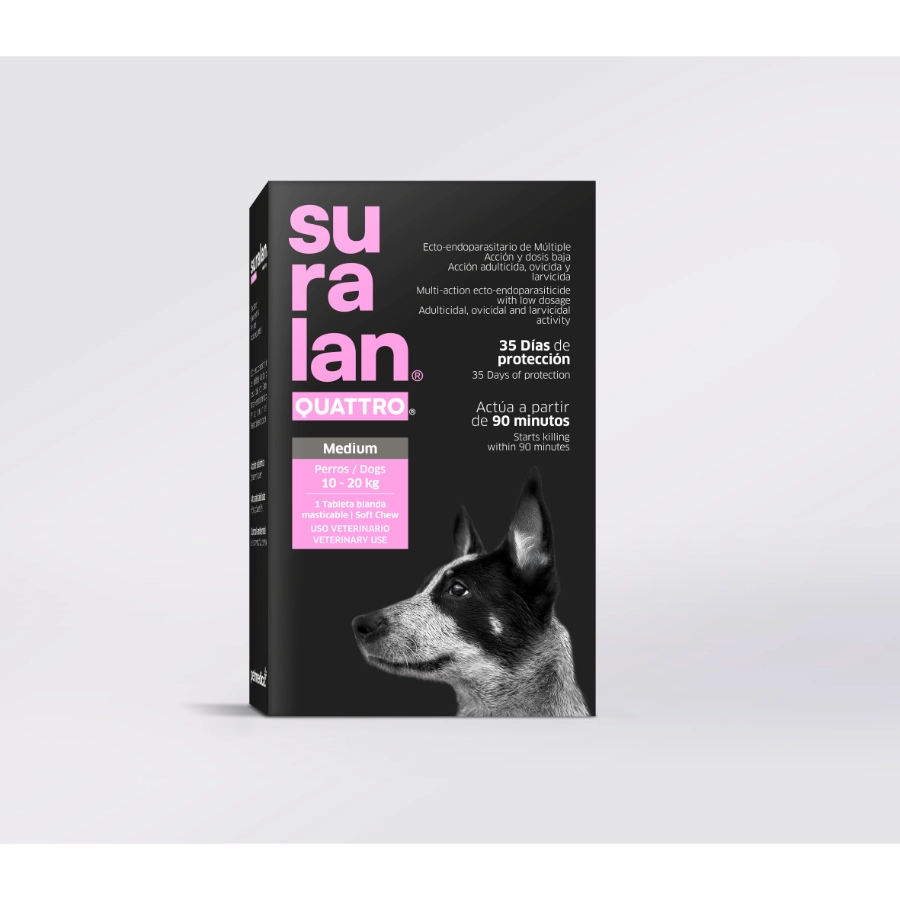 Suralan Quattro Medium Antiparasitario 1 Tab, , large image number null