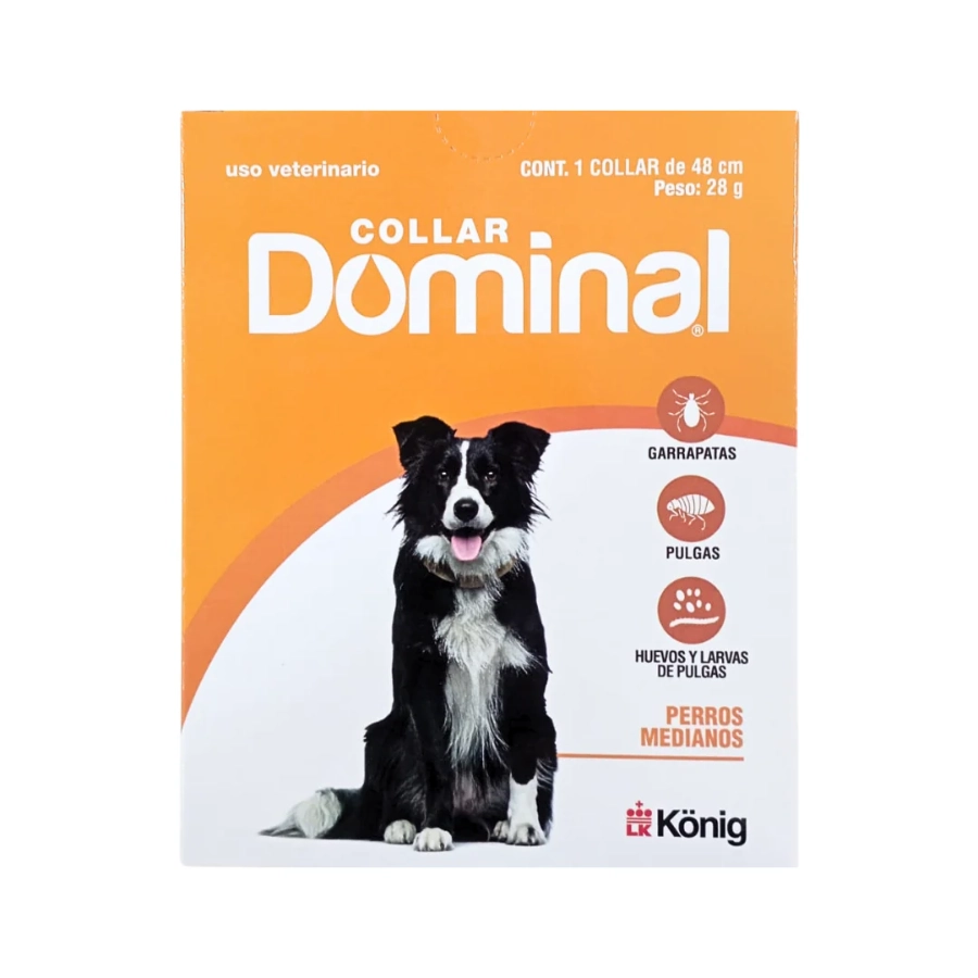 Collar Antipulgas Dominal Perro Mediano 28Gr, , large image number null