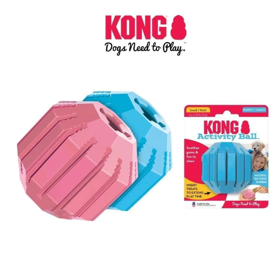 Kong Puppy Activity Ball Small Pelota Interactiva Kp32, , large image number null