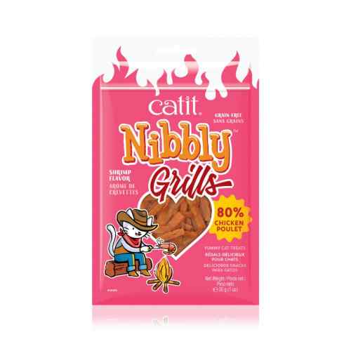 Cat It Nibbly Grills Pollo & Camarón 30gr, , large image number null