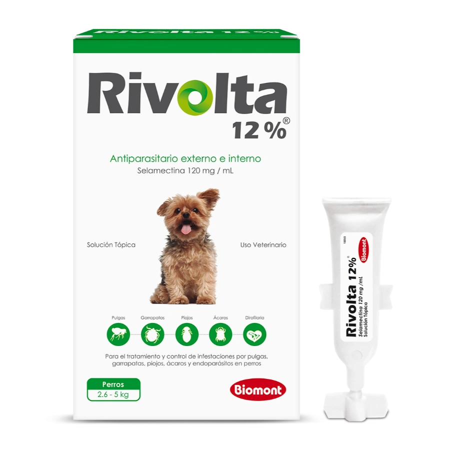 Rivolta 12% X 0.25ml (2.6kg A 5kg) 1 Pipeta