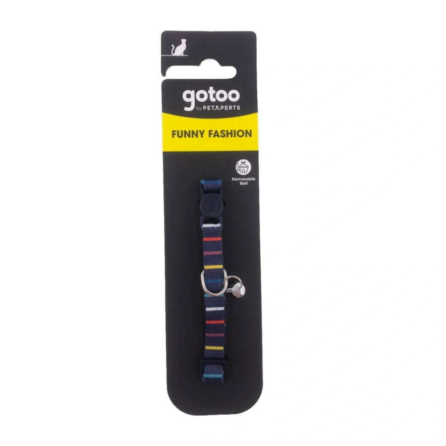 Gotoo! Collar Para Gato Rayas Multicolor 1*20-30Cm, , large image number null