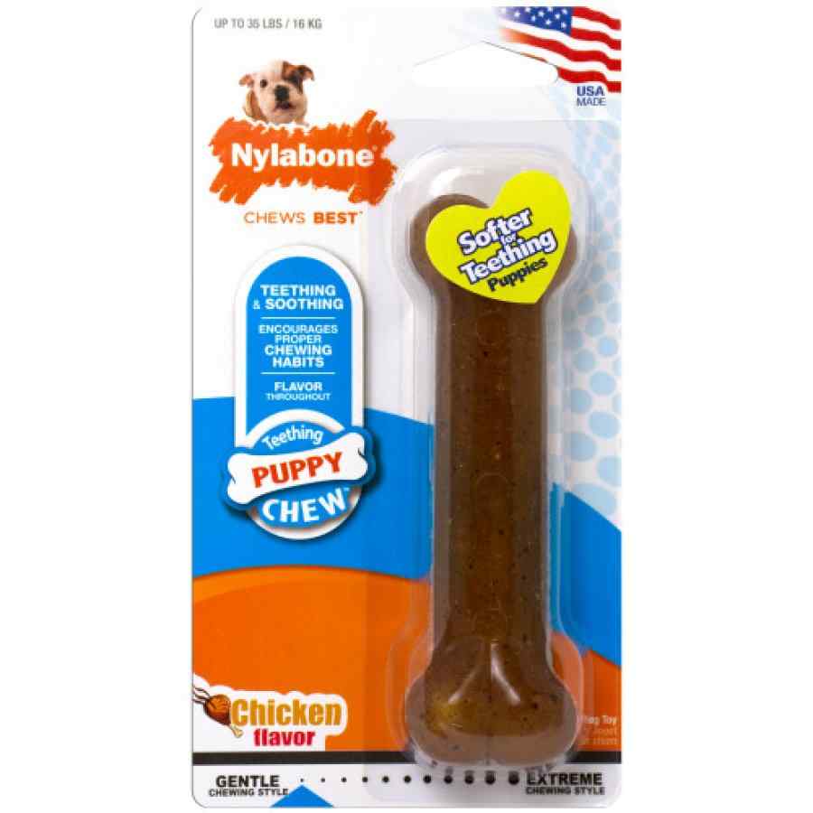 Nylabone Hueso Dental Masticable Para Cachorros, Sabor Pollo, , large image number null