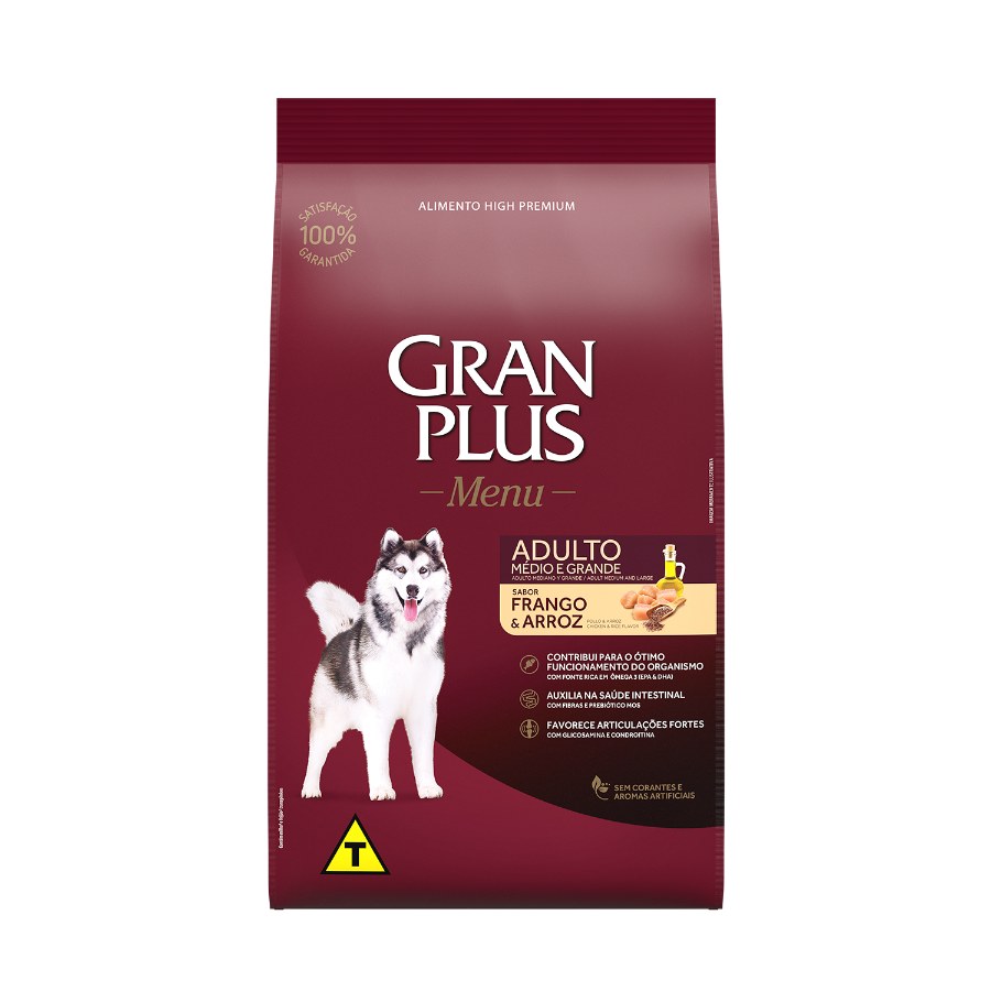 Gran Plus Menu Perro Adulto Pollo Y Arroz