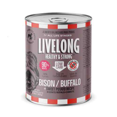 Livelong Dog Bisonte + Camote 362 Gr