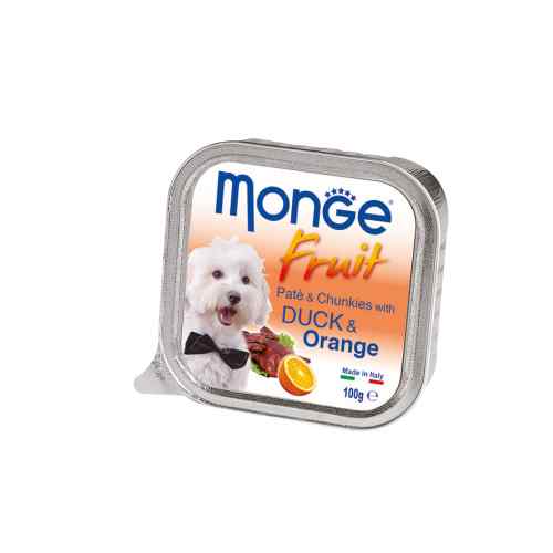 Monge Fruit Pato y Naranja 100 gr image number null