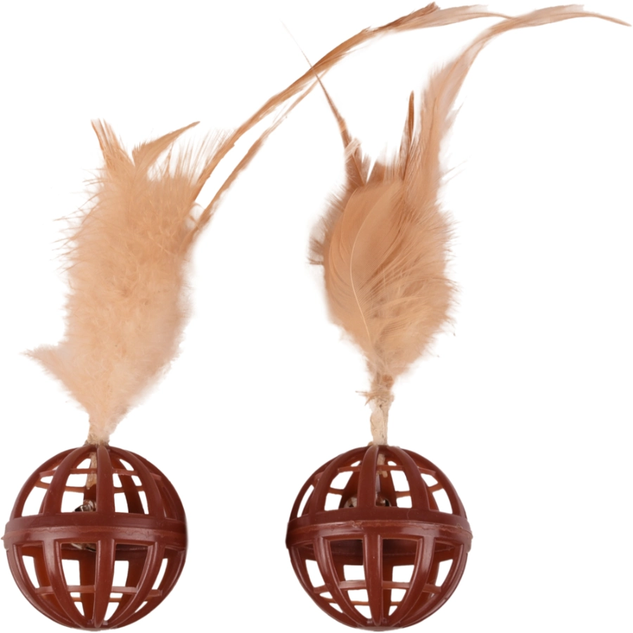Flamingo Ct Ball + Feather Dian Dia. 4Cm Assortment, , large image number null