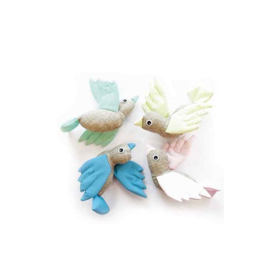 Pajaro Con Tela Fluorescente 13x11x5cm, , large image number null