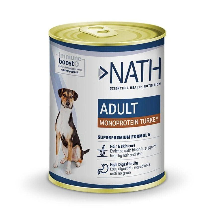Nath Dog Adult Mono Protein Only Meat Turkey 400 G
